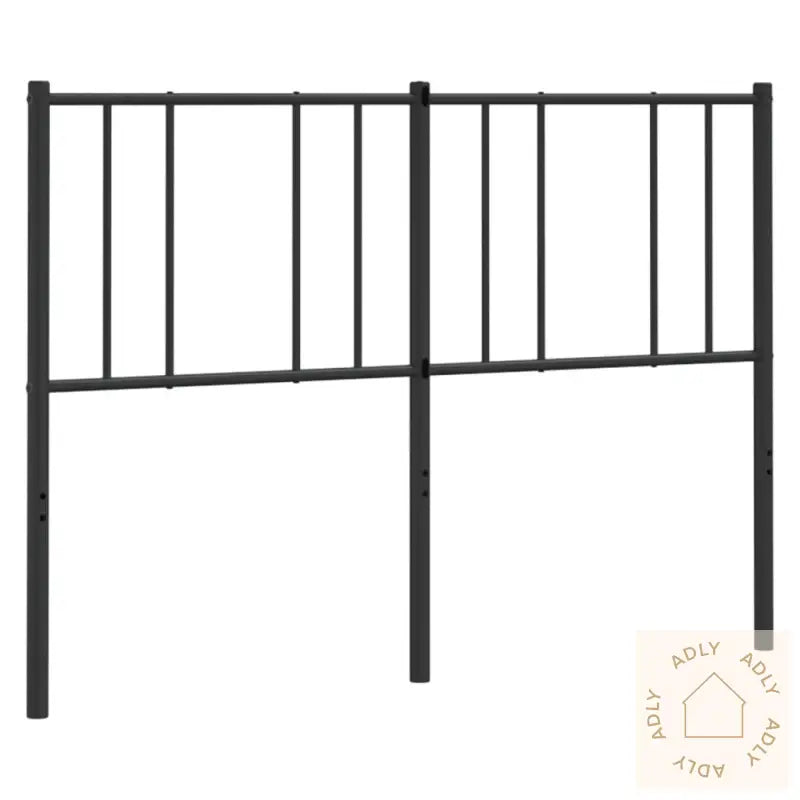 Sengegavl I Metall Svart 135 Cm