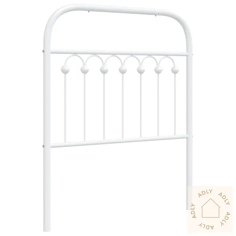 Sengegavl I Metall Hvit 75 Cm