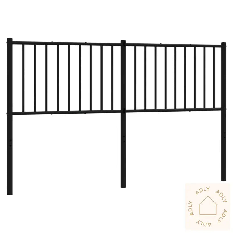 Sengegavl I Metall Svart 160 Cm