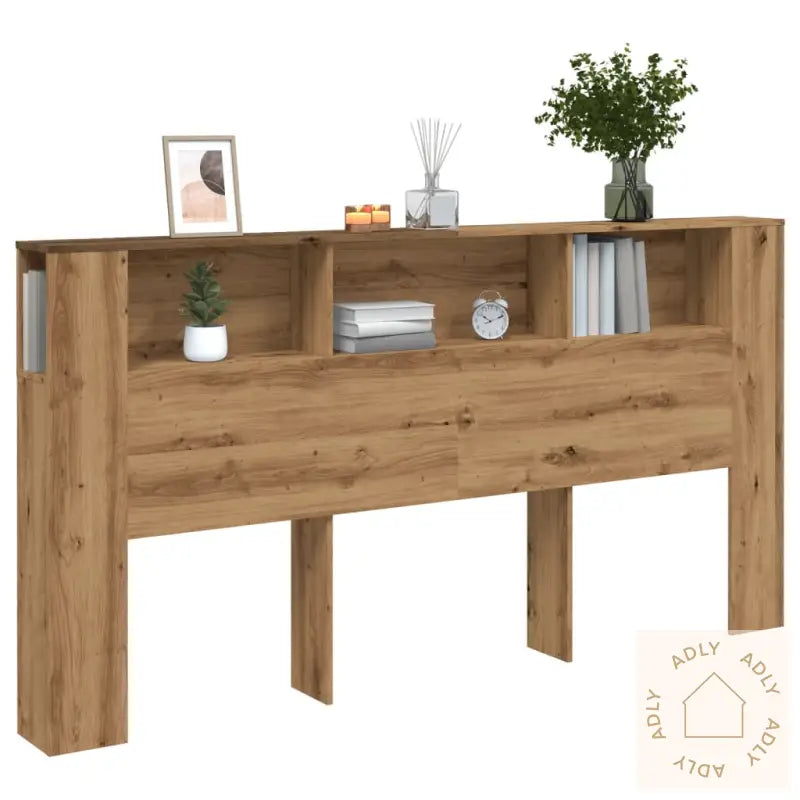 Hodegavl Med Hyller Artisan Eik 200X19X103,5 Cm Konstruert Tre