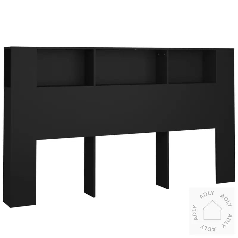 Sengegavlskap Svart 180X18,5X104,5 Cm