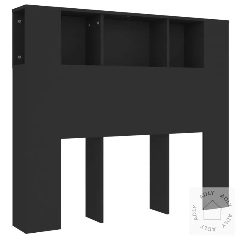 Sengegavlskap Svart 120X18,5X102,5 Cm