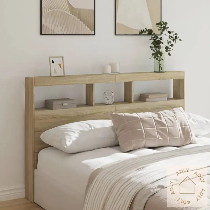 Hodegavl Skap Med Led Sonoma Eik 160X17X102 Cm