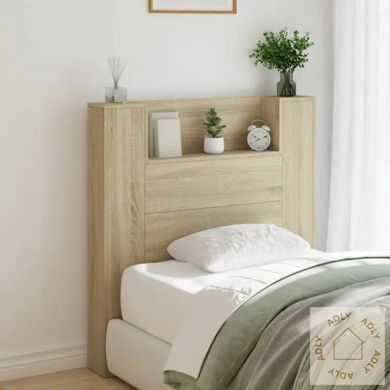 Hodegavl Skap Med Led Sonoma Eik 100X16,5X103,5 Cm