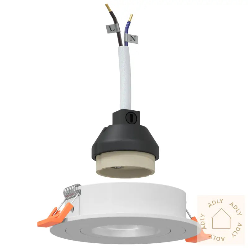 Innfelte Spotlights 24 Stk Runde Gu10 Hvite Ø91 Mm