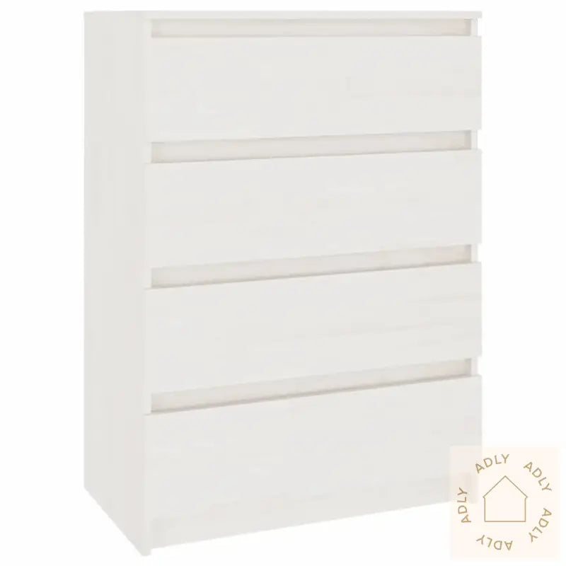 Sideskap Hvit 60X36X84 Cm Heltre Furu