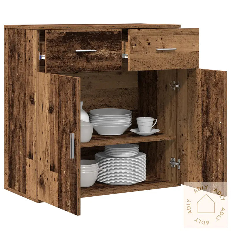 Serviesskap Gammelt Tre 79 X 38 X 80 Cm Konstruert Tre