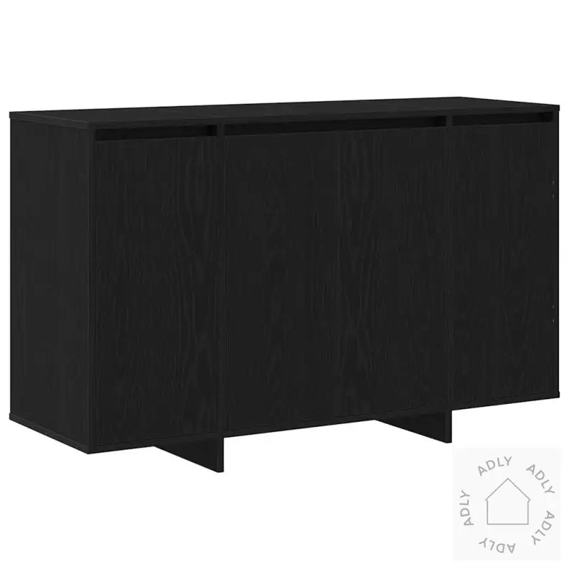 Svart Eik Sidebord Svart Eik Tre 120 X 41 X 75 Cm