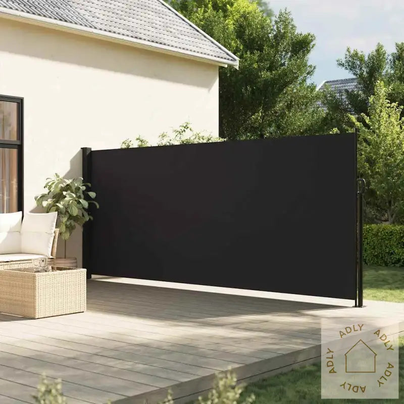 Uttrekkbar Sidemarkise Svart 160X300 Cm