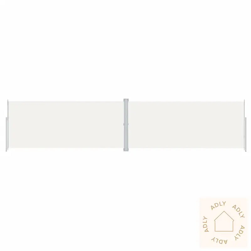 Uttrekkbar Sidemarkise 220X1000 Cm Kremhvit