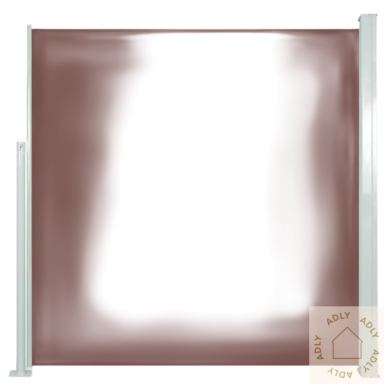 Brun retractable side awning for hage perfekt, beskytter hagemøbler og gir privatliv