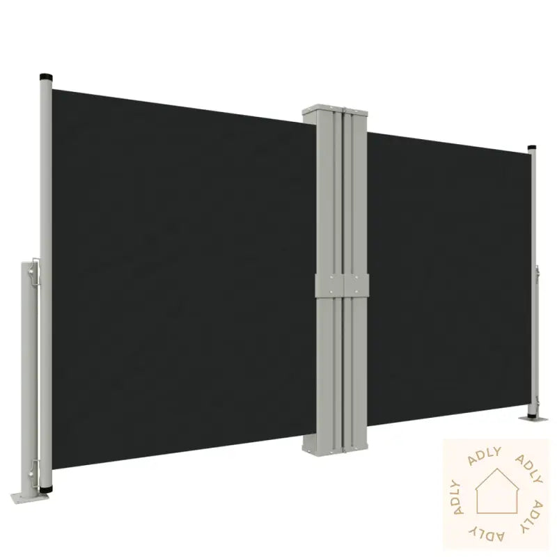 Uttrekkbar Sidemarkise Svart 140X1200 Cm