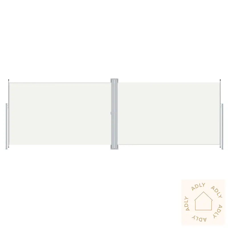 Uttrekkbar Sidemarkise 200X600 Cm Kremhvit