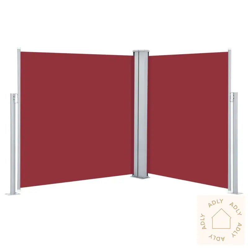 Uttrekkbar Sidemarkise Rød 160X600 Cm