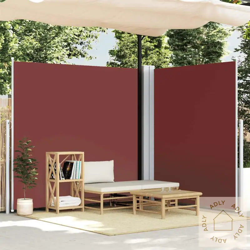 Uttrekkbar Sidemarkise 200X600 Cm Brun