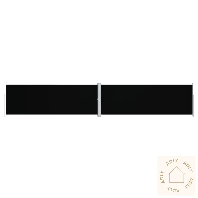 Uttrekkbar Sidemarkise 180X1000 Cm Svart