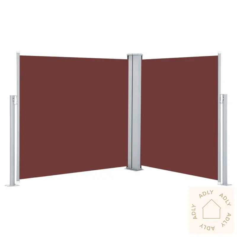 Uttrekkbar Sidemarkise 100X600 Cm Brun