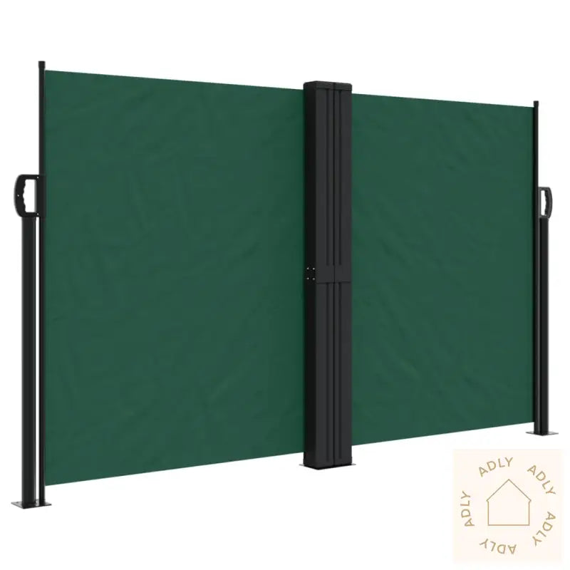 Uttrekkbar Sidemarkise 140X1000 Cm Mørkegrønn