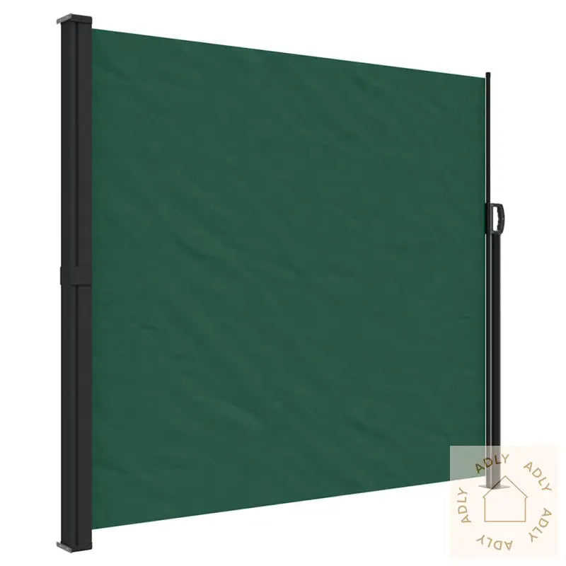 Uttrekkbar Sidemarkise Mørkegrønn 180X500 Cm