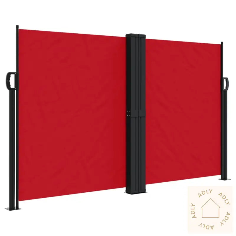 Uttrekkbar Sidemarkise 140X1000 Cm Rød