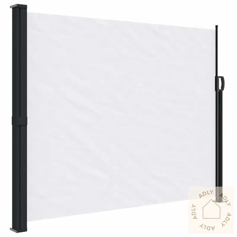 Uttrekkbar Sidemarkise Hvit 160X600 Cm