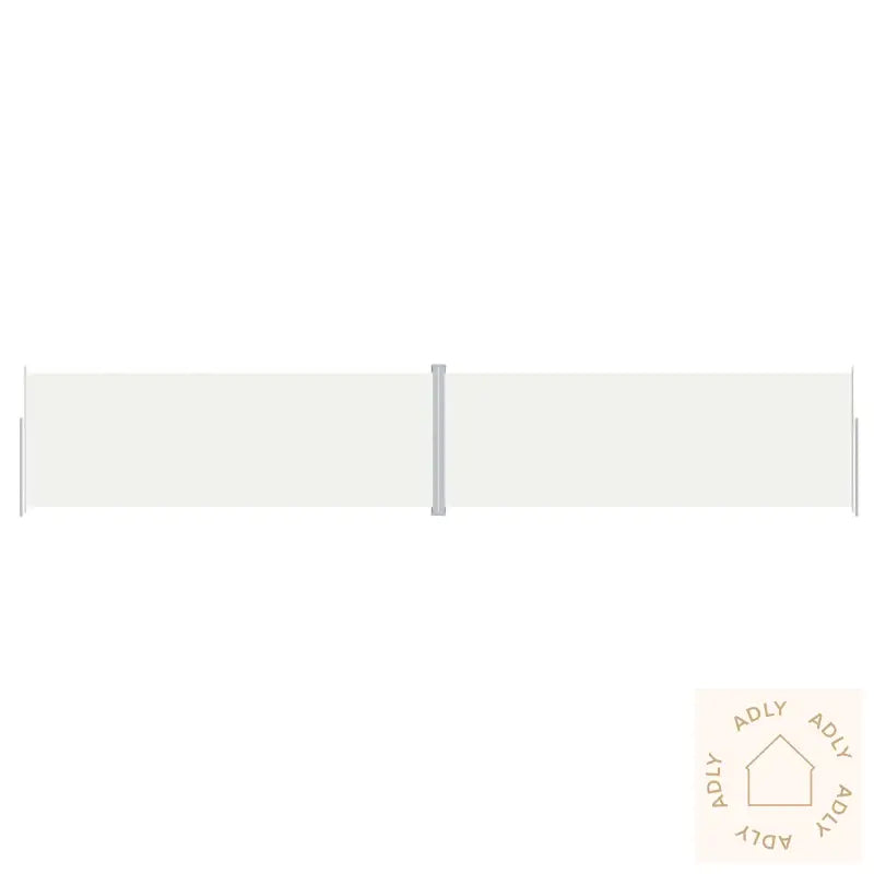 Uttrekkbar Sidemarkise 220X1200 Cm Kremhvit