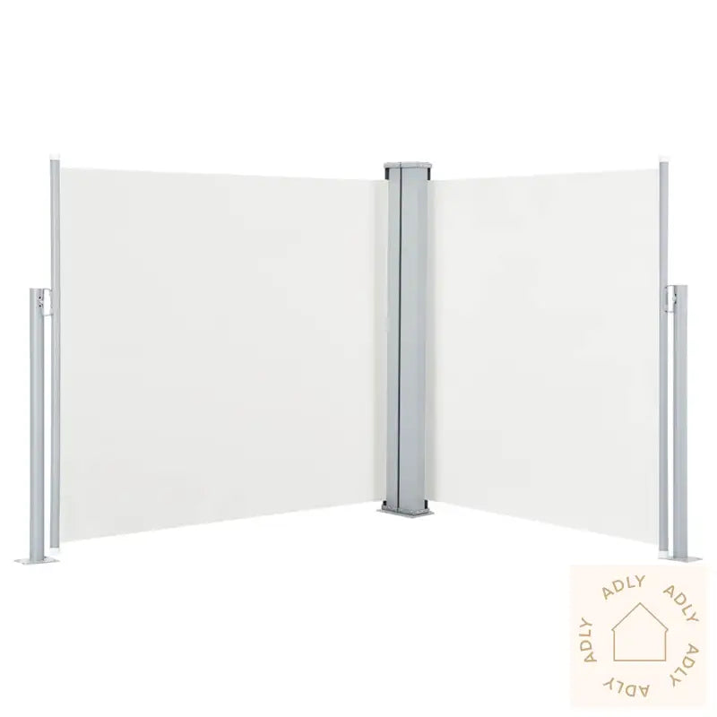 Uttrekkbar Sidemarkise 100X600 Cm Kremhvit