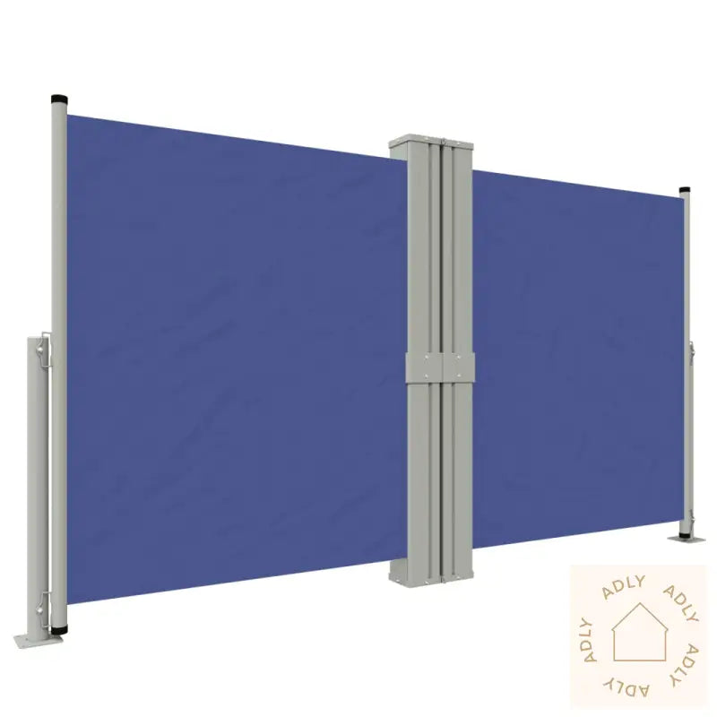 Uttrekkbar Sidemarkise Blå 140X1200 Cm