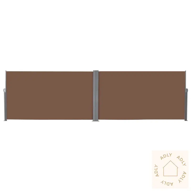 Uttrekkbar Sidemarkise 160X600 Cm Brun