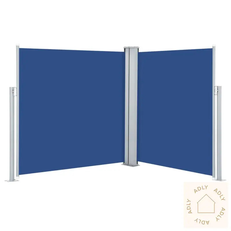 Uttrekkbar Sidemarkise 140X600 Cm Blå