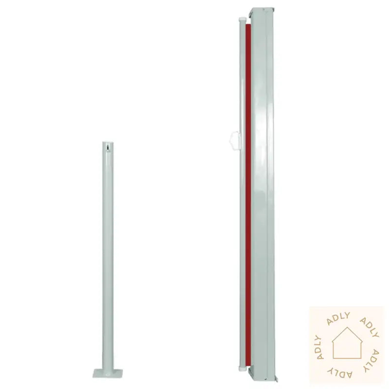 Uttrekkbar Sidemarkise 120 X 300 Cm Rød