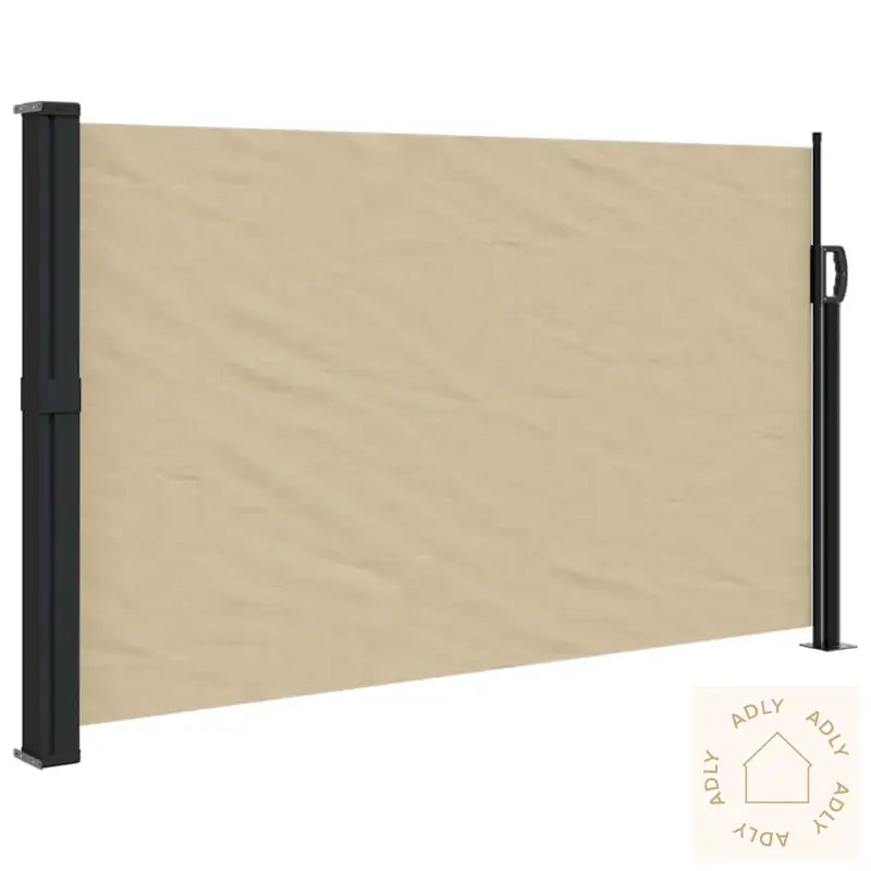 Uttrekkbar Sidemarkise Beige 120X500 Cm