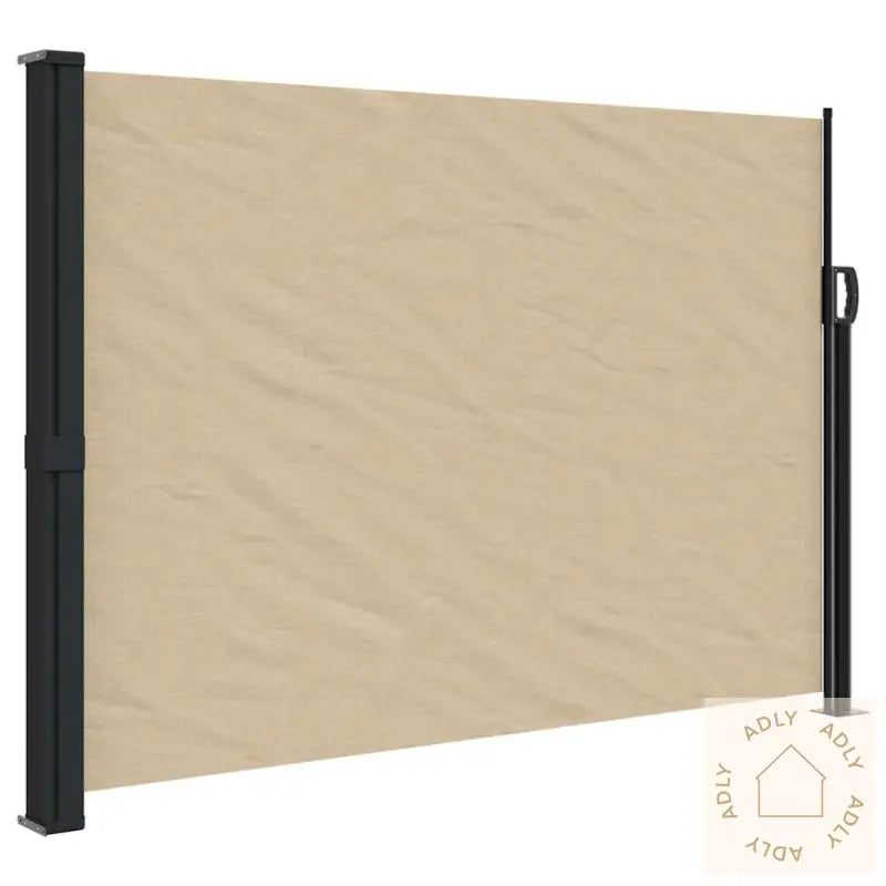 Uttrekkbar Sidemarkise Beige 140X500 Cm