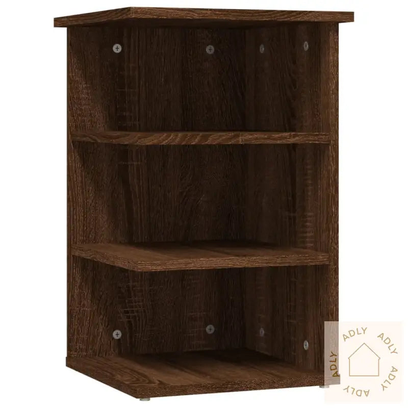 Sideskap Brun Eik 35X35X55 Cm Konstruert Tre