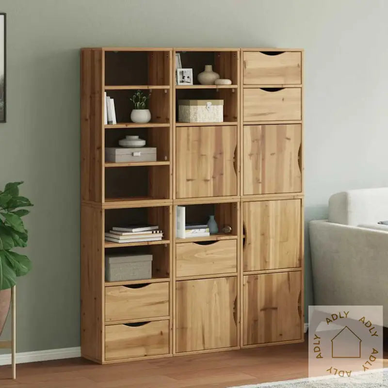 Sideskap 6 Stk Odda 40X24X79 Cm Heltre Furu