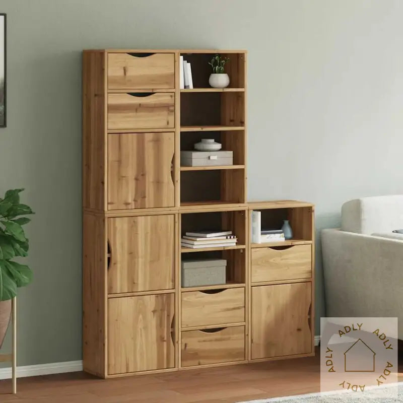 Sideskap 5 Stk Odda 40X24X79 Cm Heltre Furu