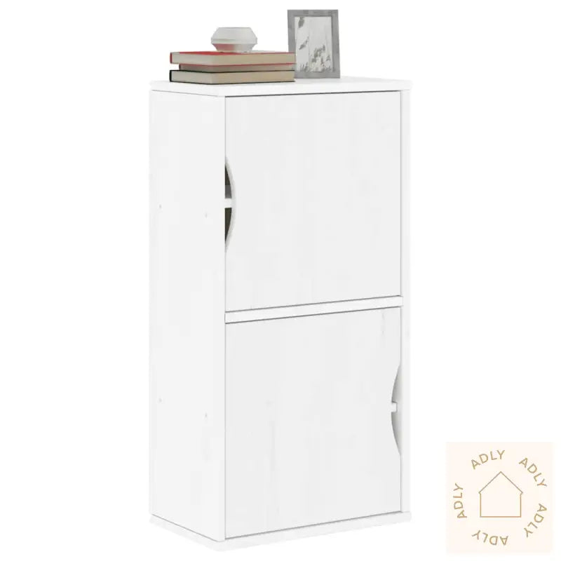 Sideskap Odda Hvit 40X24X79 Cm Heltre Furu