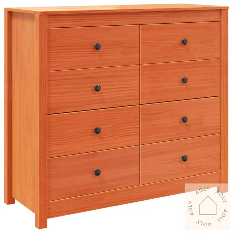Sideskap Voksbrun 100X40X90 Cm Heltre Furu