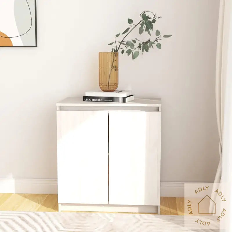 Sideskap Hvit 60X36X65 Cm Heltre Furu