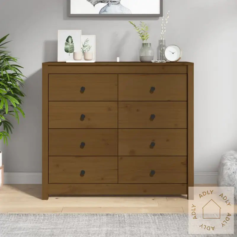 Sideskap Honningbrun 100X40X90 Cm Heltre Furu
