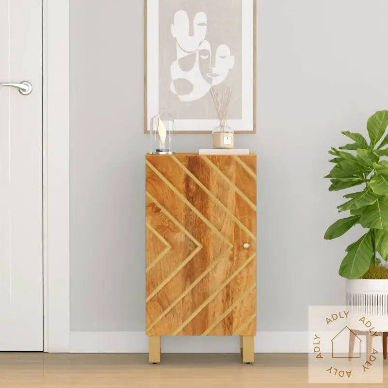 Tv-Benk Brun Og Svart 40X33,5X75 Cm Heltre Mango