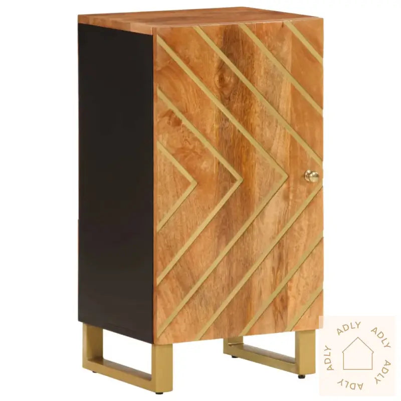 Tv-Benk Brun Og Svart 40X33,5X75 Cm Heltre Mango
