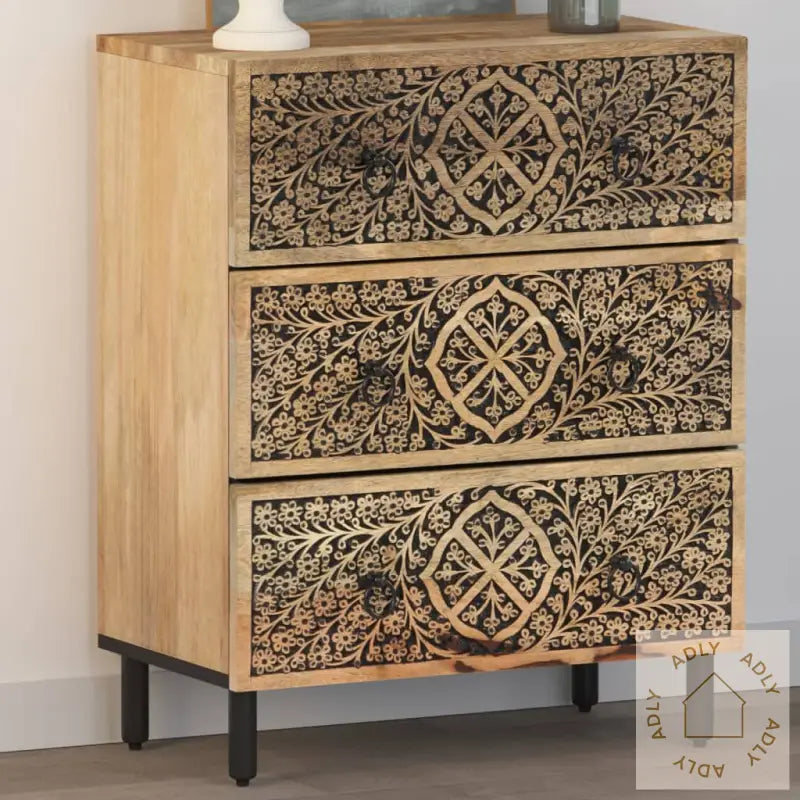 Sideskap 60X33X75 Cm Heltre Mango