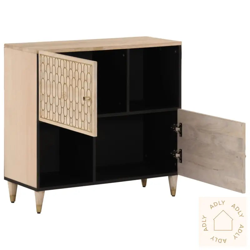 Sideskap 80X33X75 Cm Heltre Mango