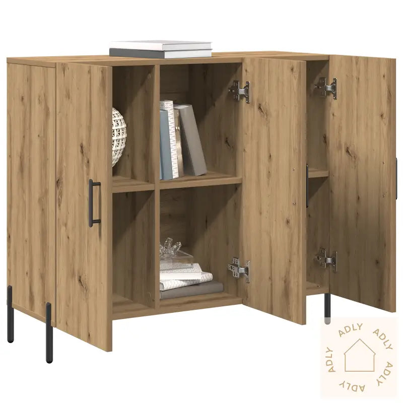 Sideboard Artisan Eik 90X34X80 Cm Lagd Av Tre