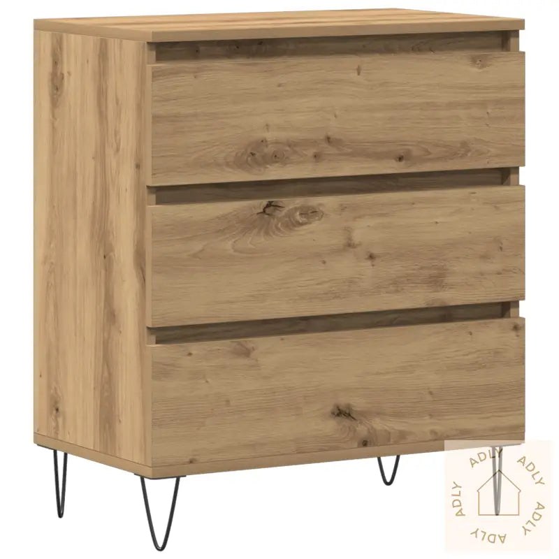 Sideboard Med Skuffer Artisan Eik 60X35X70 Cm Ingeniørtre
