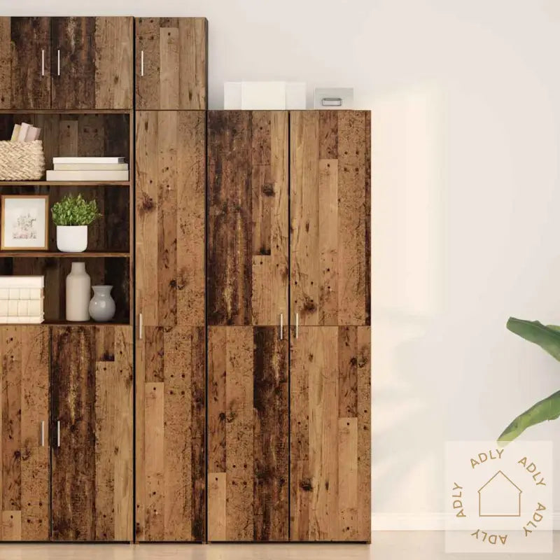 Skap Old Wood 70X42.5X185 Cm Konstruert Tre