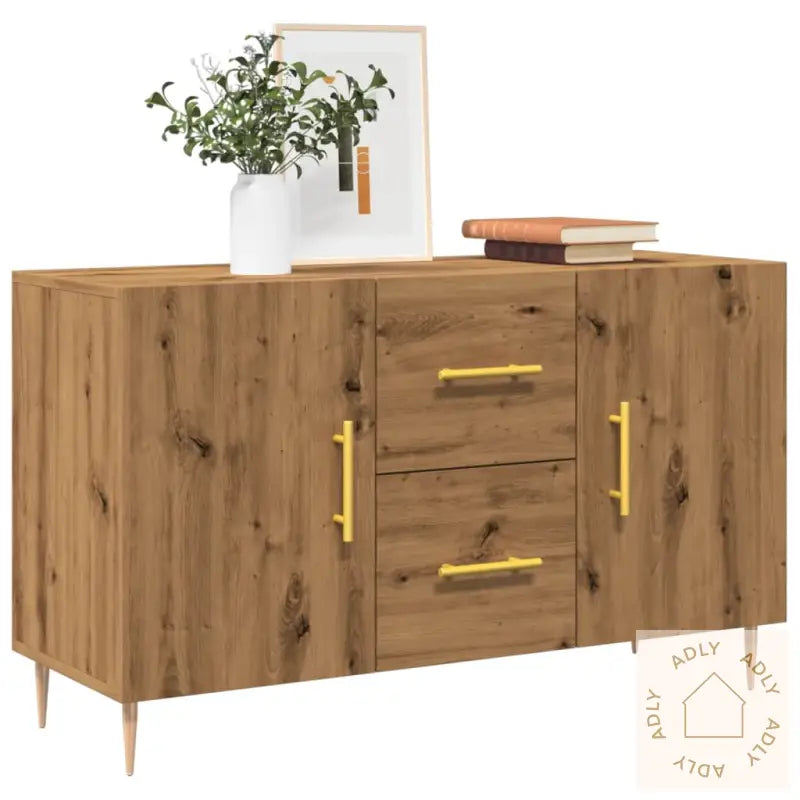 Skjenk Artisan Eik 100X36X60 Cm Konstruert Tre