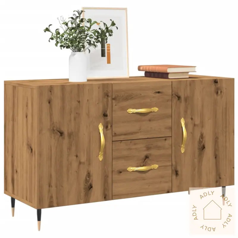 Skjenk Artisan Eik 100X36X60 Cm Konstruert Tre