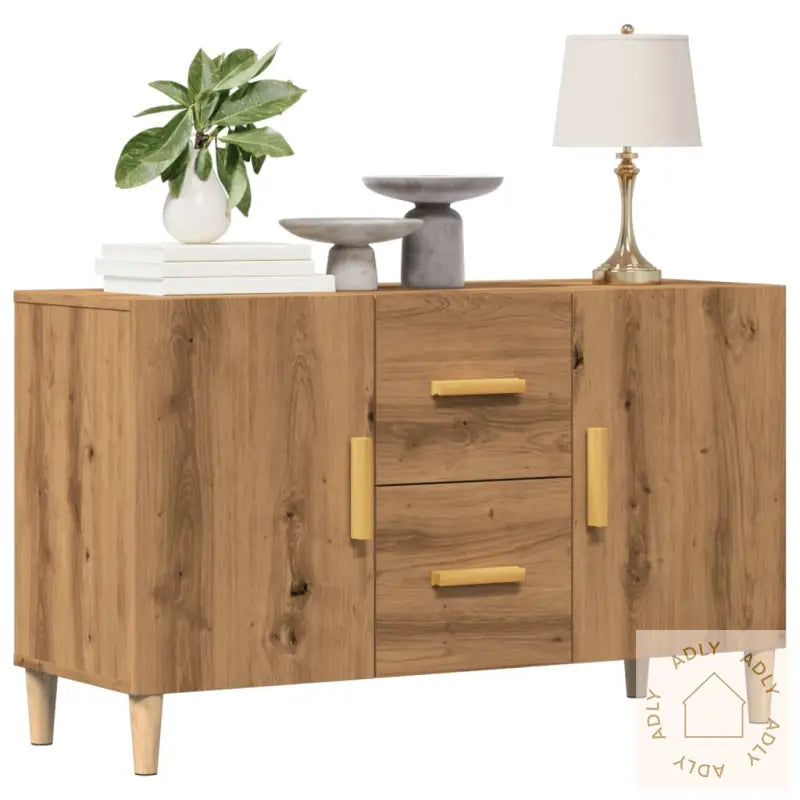 Skjenk Artisan Eik 100X36X60 Cm Konstruert Tre